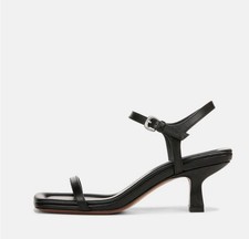 VINCE Coco Kitten Heel Sandal, Black, 9.5