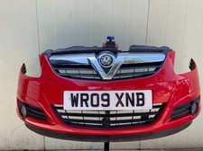 2009 VAUXHALL CORSA D FRONT BUMPER IN  RED