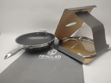 HexClad Hybrid Nonstick 12" Wok Stay-Cool Handle Dishwasher  Friendly w/ Lid