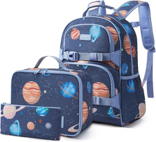 Kids Backpack for Girls 4-8 with Lunch Box Elementary Kindergarten Preschool Sch
