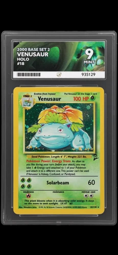 Venusaur Base Set 2 2000 WOTC Pokemon Card 18/130 ACE 9 ACE Label Vintage