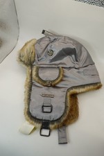 Barts Kamikaze Bomber Trapper Warm Winter Hat Grey Soft Faux Fur Lined One Size