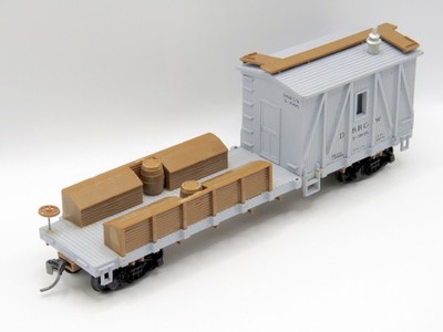 MOW TRAINS HO Walthers RIO GRANDE Crane Tender DRGW X3995 Work Train KDs Windows