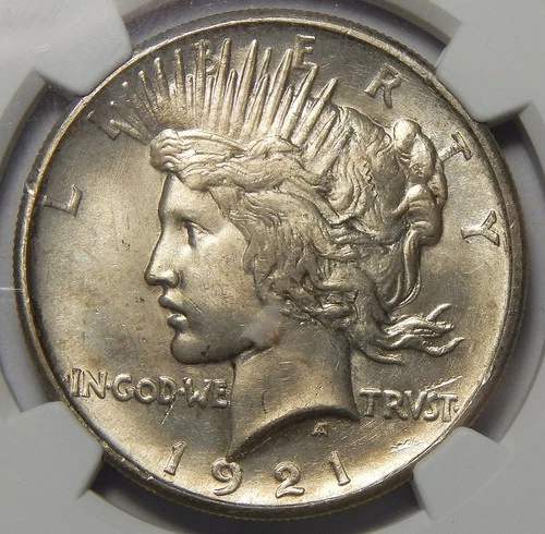 1921 NGC MS64 HIGH RELIEF PEACE DOLLAR