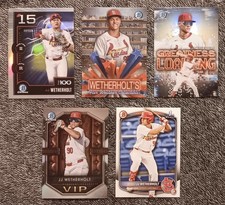 2025 JJ Wetherholt (5) LOT Bowman 1st Chrome VIP Top 100 Greatness Cardinals SP