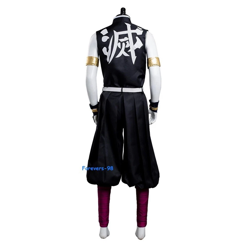 Anime Demon Slayer Tengen Uzui Kimetsu no Yaiba Outfit Cosplay Halloween Costume - Image 4 of 4