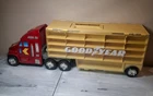 1999 Redbox Goodyear Red Semi-Truck Car Carrier Case Vintage Hot Wheels Hot Rod