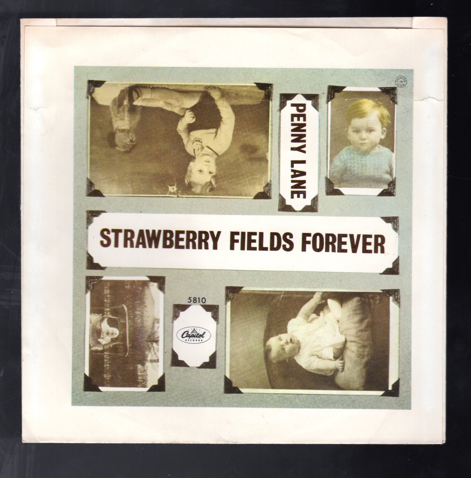 Beatles "Strawberry Fields " 1967 US Capitol East Coast Picture Sleeve ONLY #3