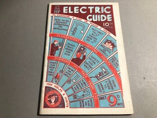 THE BP ELECTRIC GUIDE vintage 1950s home booklet about domestic electricity