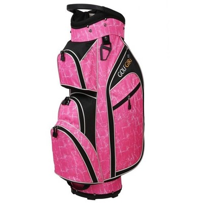 Golf Girl Ladies 14-Way Cart Bag - Pink - Lightweight Golf Club Organizer
