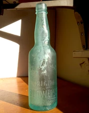 C.CONRAD & CO'S ORIGINAL BUDWEISER 1879 FIRST BUDWEISER BEER BOTTLE APPLIED LIP