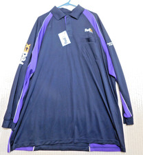 FedEx Ground Mens 3 XL Black Purple Stan Herman Long Sleeve -Uniform