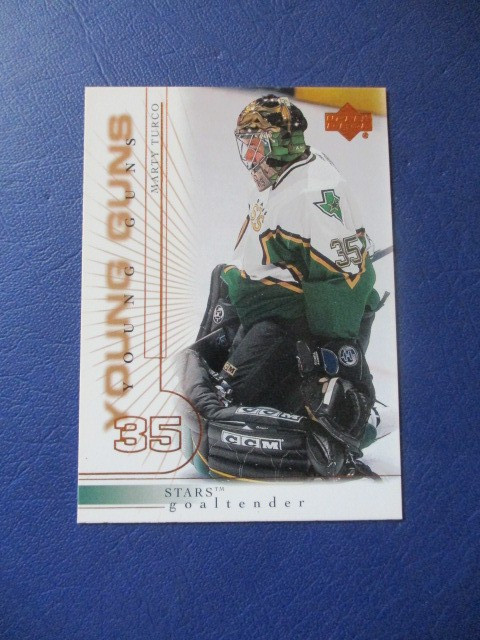 2000-01 Marty Turco Upper Deck Young Guns #428 Dallas Stars Michigan Goalie