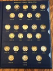 1916-1945 Mercury Dime Set in Whitman Album -77 G-26 BU coins - 1916D Included