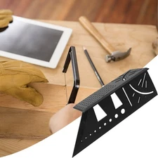 Woodworking Square Size Measure Ruler 45/90 Degree Mitre Angle Measuring Tool