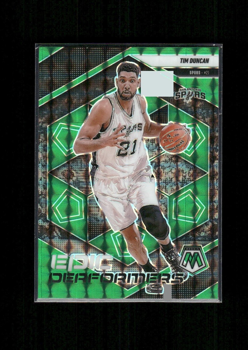 2024-25 Panini Mosaic Prizm Epic Performers Tim Duncan #19 Spurs