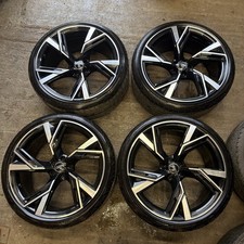 4 x TRAPEZ OEM AUDI S8 RS6 RS7 RS5 22” ALLOY WHEELS HANKOOK TYRES 285/30/22 SET