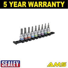 Image of Sealey Premier Platinum TRX-Star* Socket Bit Set 3/8"Sq Drive 9pc AK6251