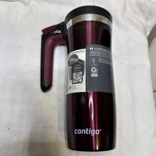 Contigo 16 Ounce Vacuum Insulated Travel Mug with Easy Clean Lid and Handle