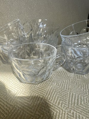 Heisey Colonial Clear Punch Cups, Set Of 7