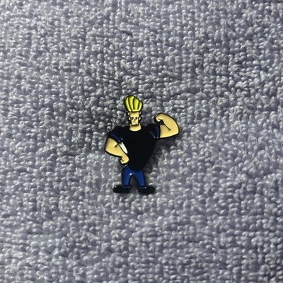 Johnny Bravo Classic Pose Metall Emaille Pin Cartoon Network 90 s TV Show Badge