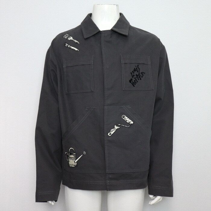 Louis Vuitton Men's Multi-Tool Embroidery Jacket Denim 1AB51G 156045076 [U]