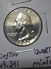 1959 Washington Silver Quarter In Gem Proof Condition In My Opinion. #636