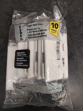Legrand Trademaster 1-Gang Toggle Wall Plate TP1WCP10 (White) (10 Pack)