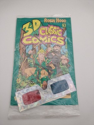3-D Classic Comics #1 (1994) NM Wendy's Kids Meal Robin Hood Sealed w/Glasses