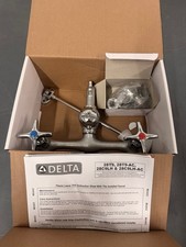 GENUINE Delta Commercial 2-Handle 8" Wallmount Service Sink Faucet, Rough Chrome