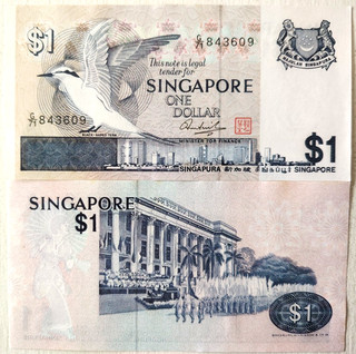 SINGUAPOUR Billet de 1 DOLLAR 1976 Pick 9 NEUF UNC