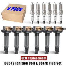 Ignition Coil Pack And Iridium Spark Plug Set Of 6 For 2015-2017 Ford Expedition