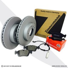 Zimmermann Bremsen Kit Bremsscheiben Beläge Wako für VW Touareg 1Kf/1Kq hinten