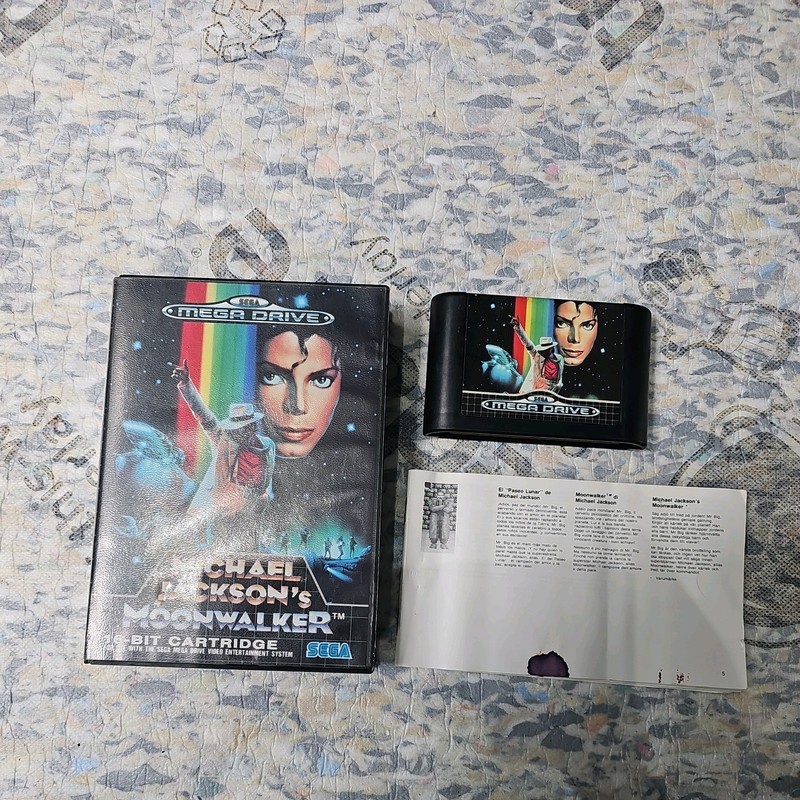 Michael Jackson's Moonwalker Sega Mega Drive PAL Boxed half manual