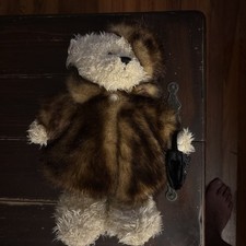 Nova Plush - The Cherish Collection - Bear in Fur Coat, Hat and Purse - NWT