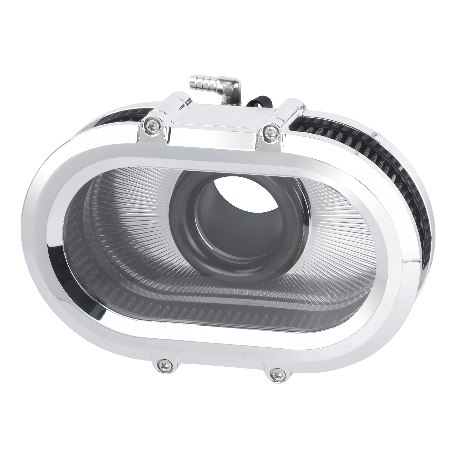 Chrome Transparent Air Cleaner Filter For Harley 24-2025 Touring Road King Glide