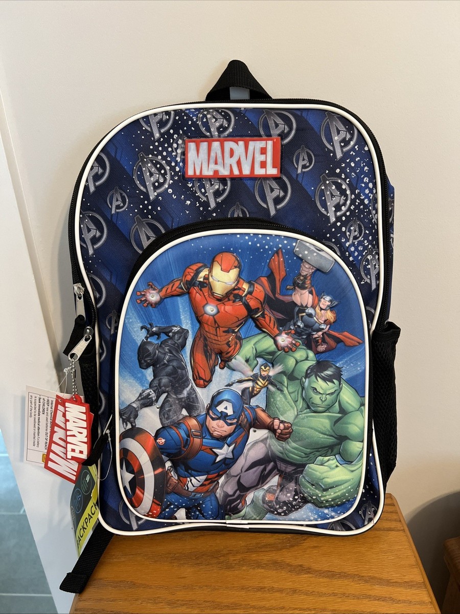 avengers kids backpack Marvel's Classic 2-Piece 16" & Lunch Box Set Fo Bioworld insulated lunch bag Avengers Backpack for Boys School