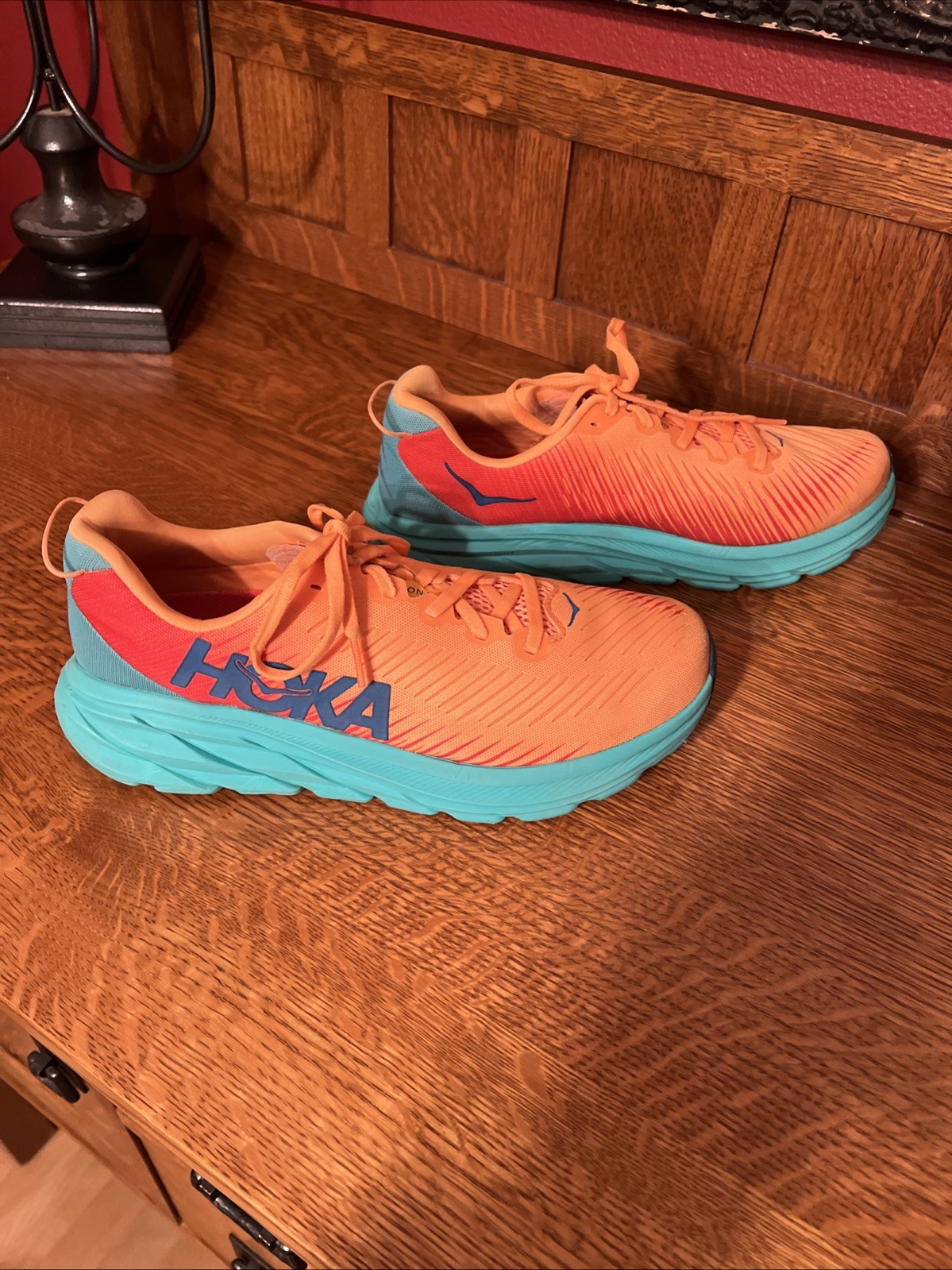 Women Size 8.5 - Hoka One One HOKA Rincon 3 Blazing Orange/Fiesta thumbnail 3