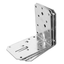 3 Pcs Metal Corner Brackets Angle Code Fixings Brace Large for Wood Heavy Duty