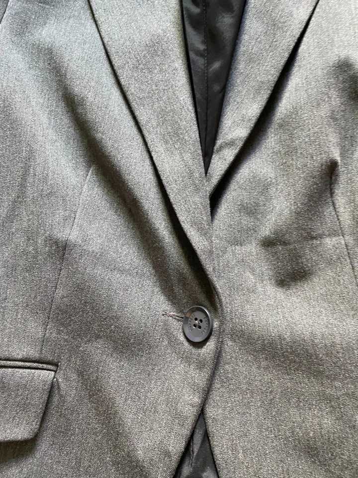 Blazer Express Feminino Manga Longa Forrado Peak Cinza Tamanho 8 - Imagem 4 de 4