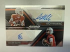 2025 Panini Prizm Black Arch Manning Julian Sayin Dual Autograph