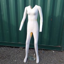Female Full Body Poseable Mannequin Flexible Wire Foam Display Dummy + Stand
