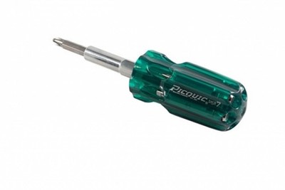 Picquic Dash 7 Short Screwdriver (Canada Bits, Assorted Colours)