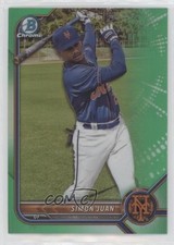 2022 Bowman Draft Chrome Green Refractor 29/99 Simon Juan #BDC-52 7m3