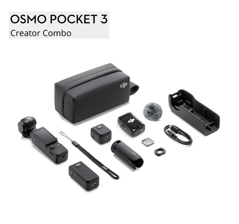 DJI Osmo Pocket 3 Creator Combo 1 Zoll 3 Achsen CMOS Tasche Gimbal Kamera 4K - Bild 11 von 11