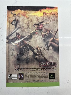 2005 JADE EMPIRE Video Game PRINT AD WALL ART - XBOX HE WHO PROVES HIS SKILL