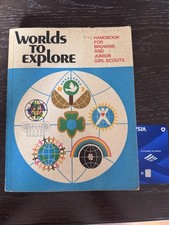 Worlds to Explore Handbook for Brownie and Junior Girl Scouts Vintage