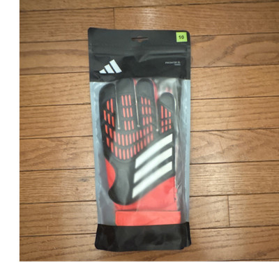 adidas Predator GL Training Goalkeeper Gloves Size 10 Red/Black IQ4027 Soccer