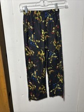 Teenage Mutant Ninja Turtles Boys Pajama Pants Fleece Small Graphic Print