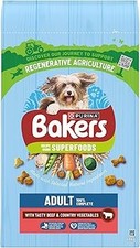 BAKERS Superfoods Adult Dry Dog Food Beef with Vegetables 14kg Large Bag 2.27 per kilo